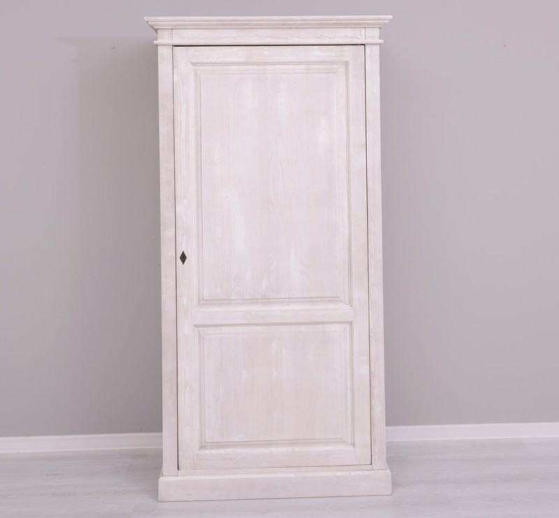 Kleiderschrank 1-türig - 103cm Massivholz Schrank - verschiedene Varianten