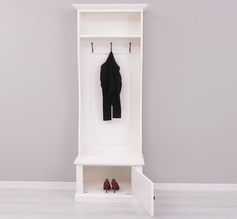 Garderobe mit Kleiderhacken - 80 cm in verschiedenen Farben