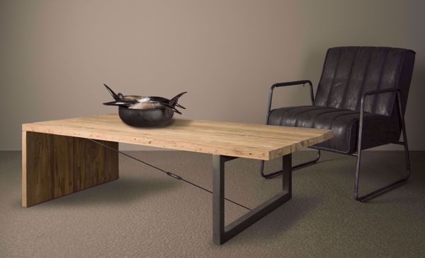 Lucca Couchtisch aus recyceltem Teakholz