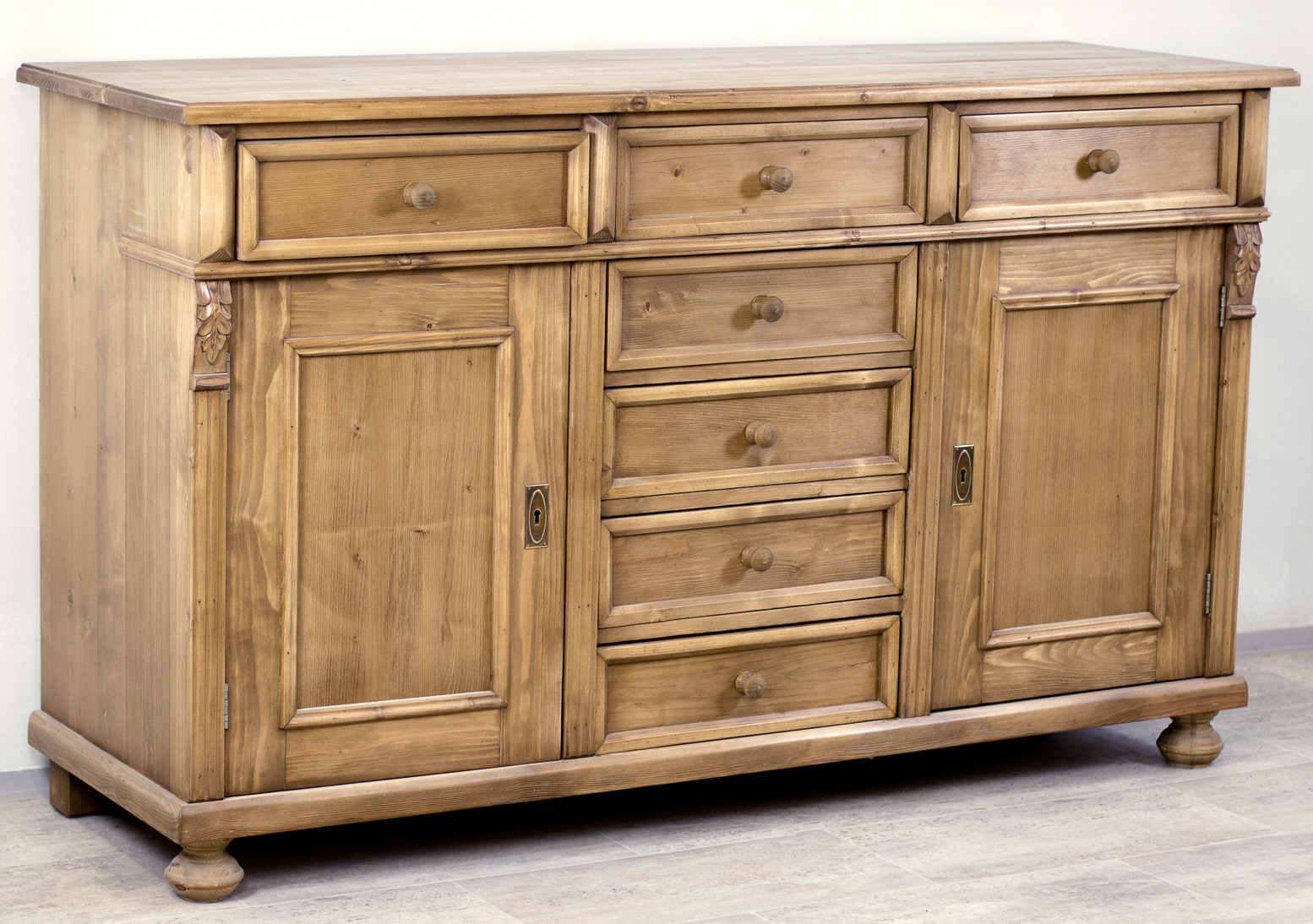 Landhaus Anrichte 140 cm - Massivholz Sideboard