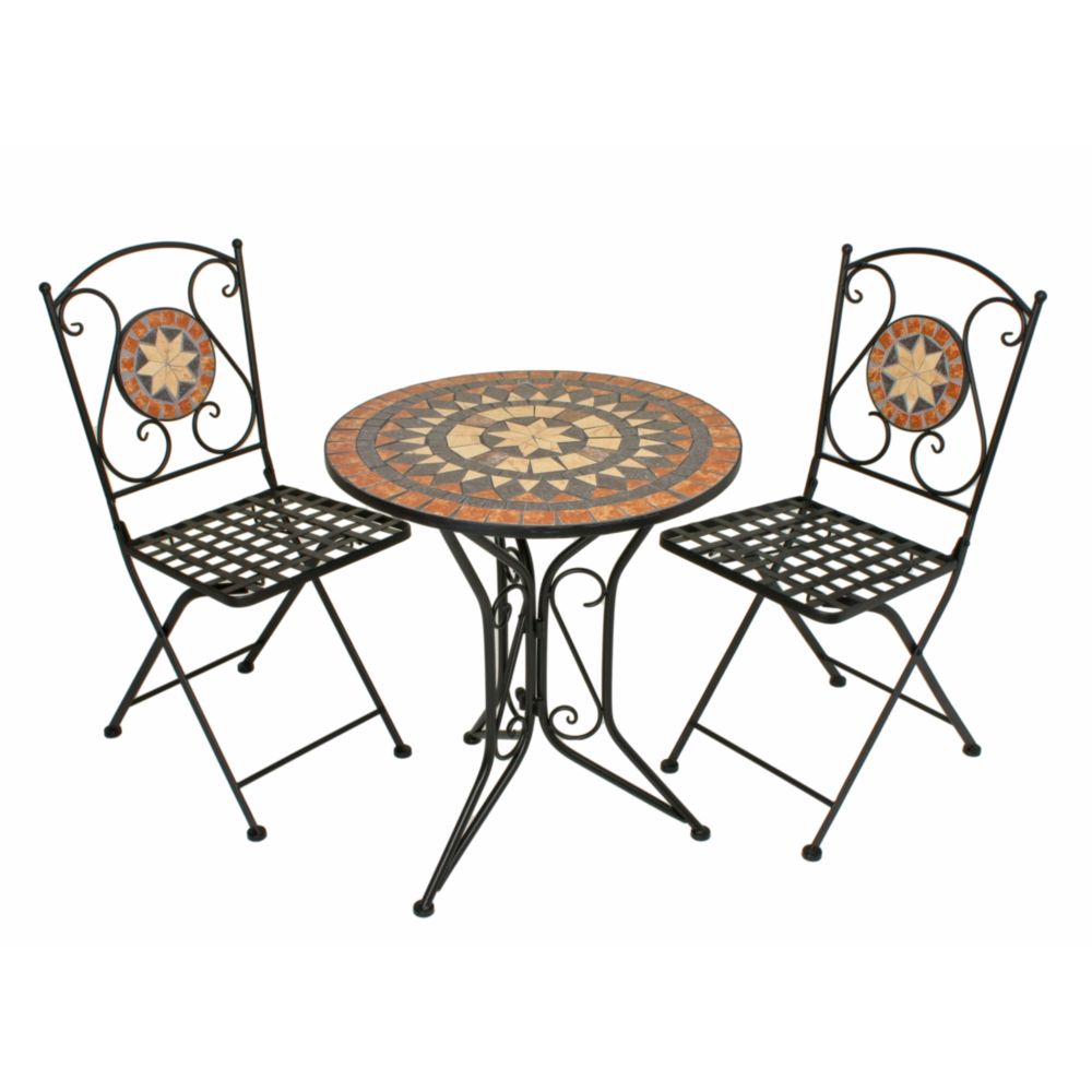 Bistro Set Pular 3-teilig, Garten, Balkon, Terrasse