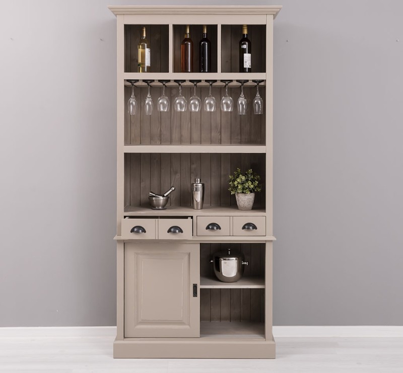 Barschrank aus massiven Kiefernholz - 103 cm Breit - Landhaus Schrank