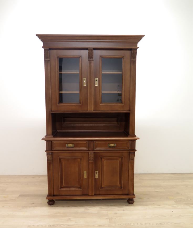 Premium Buffetschrank Weichholz – Landhausstil, 2-teilig, Handarbeit