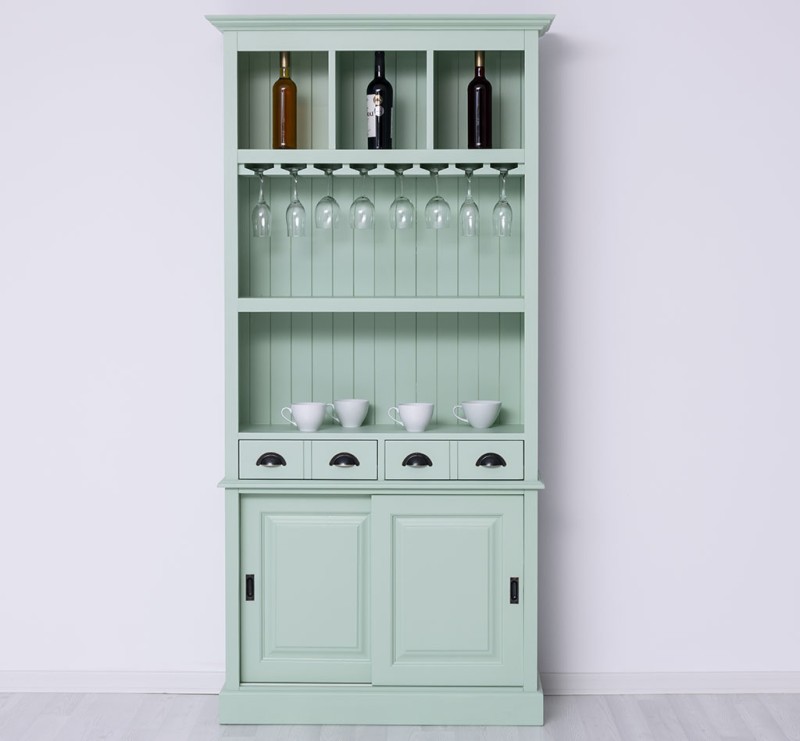 Barschrank aus massiven Kiefernholz - 103 cm Breit - Landhaus Schrank