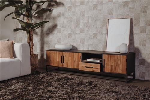 Felino TV-Schrank 200 cm  Teakholz