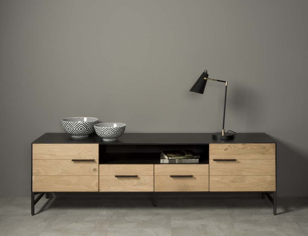 Lido TV Anrichte aus furniertem Eichenholz in verschiedenen Maßen