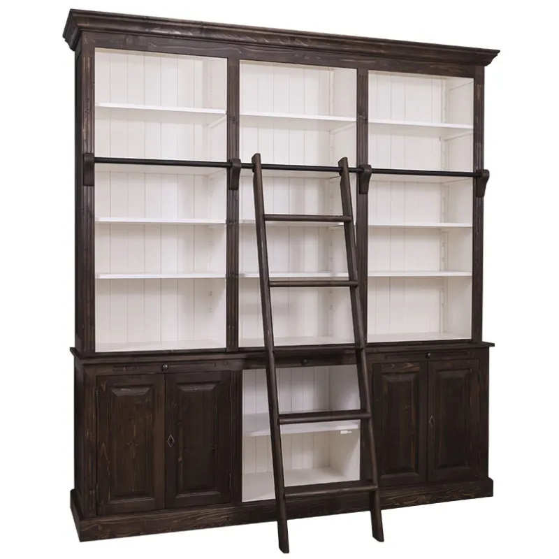 Bücherschrank im Landhaus Stil - Massivholz Regal