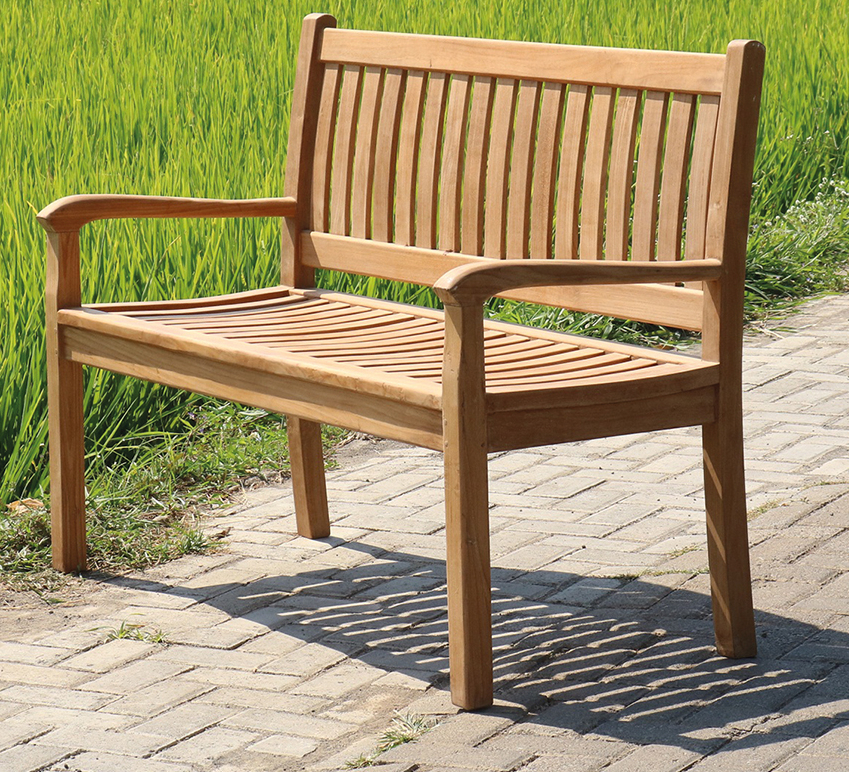 Gartenbank Beaufort aus Premium Teakholz 180 cm - Outdoor Bank