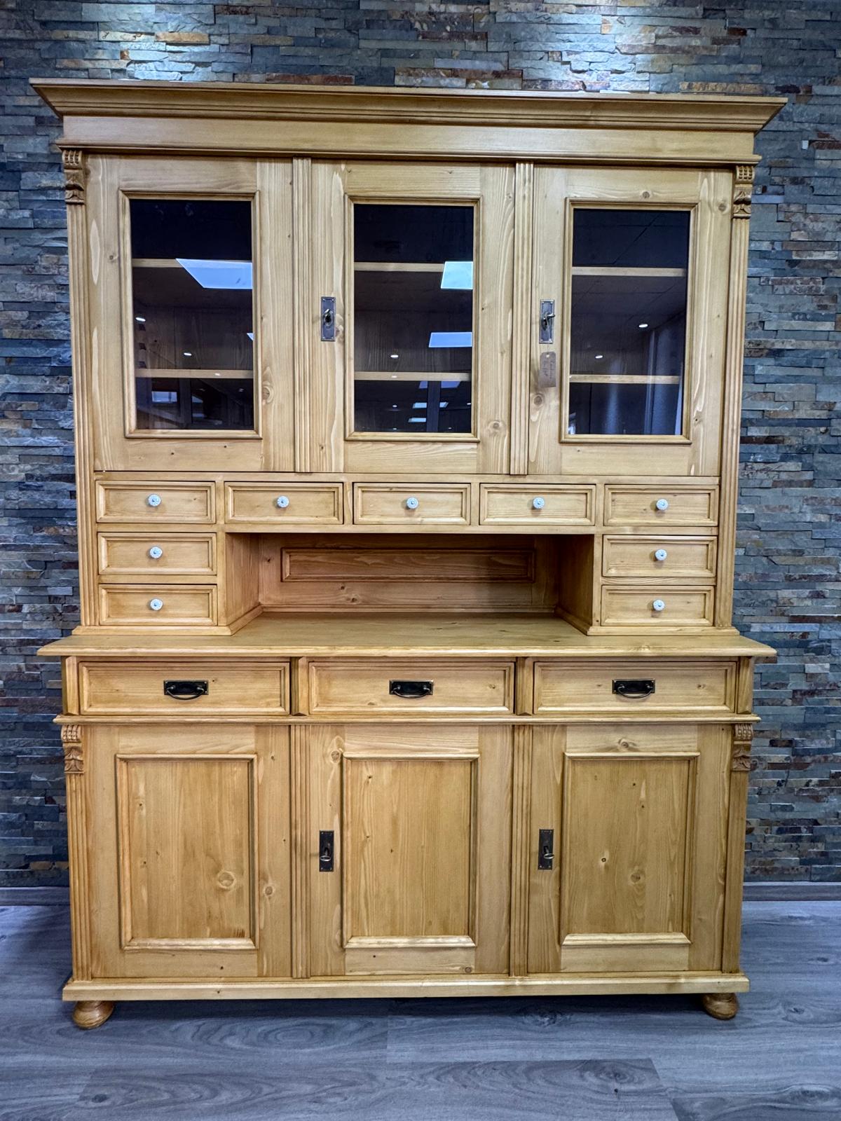 Landhaus Küchenschrank Massivholz Buffet Schrank