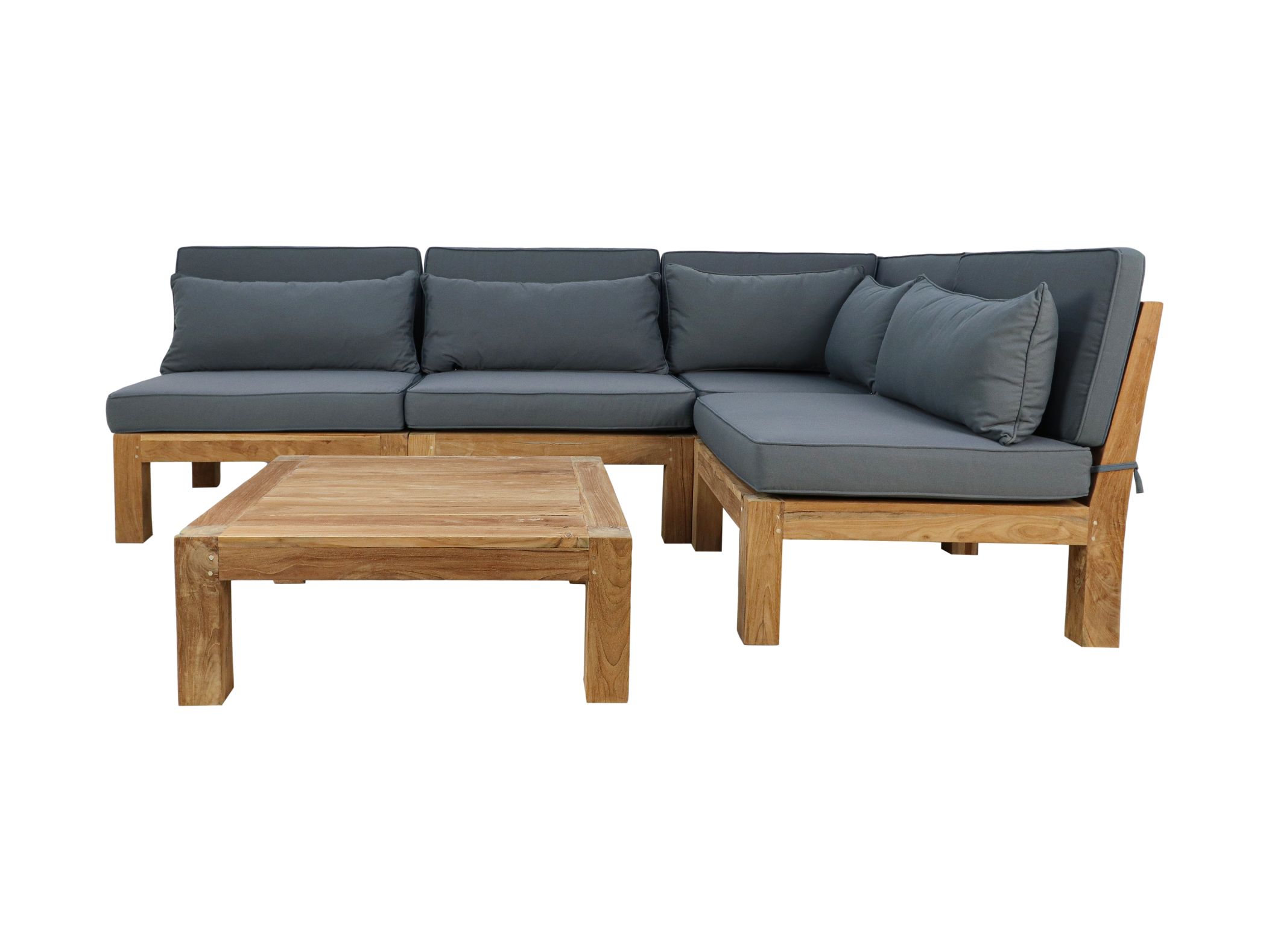 Gartenmöbel Lounge Set Palma 5-teilig Teakmöbel Outdoor Möbel Set Teakholz