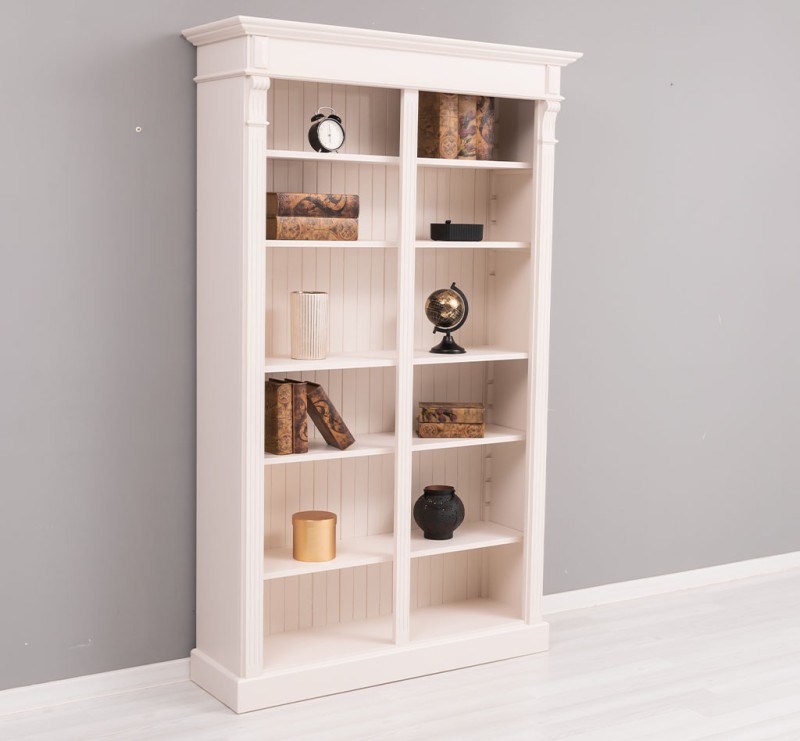 Bücherregal im Landhaus Stil - Massivholz Regal - Bücherwand Bücherschrank