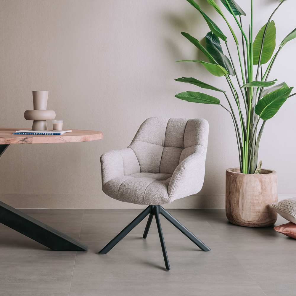 Armstuhl Alba 180° Drehbar Esszimmerstuhl in verschiedenen Farben Stuhl Sessel