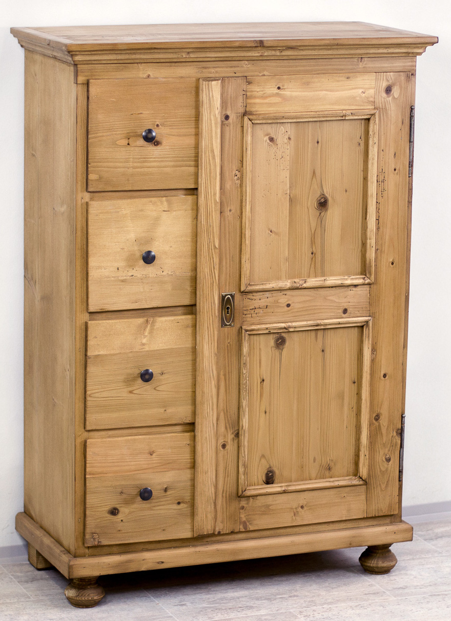 Gründerzeit Landhaus Brotschrank aus Weichholz