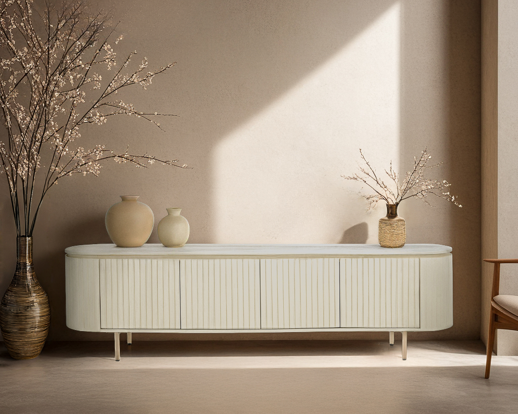 TV-Anrichte Patou Kollektion 210 cm Mangoholz Sideboard