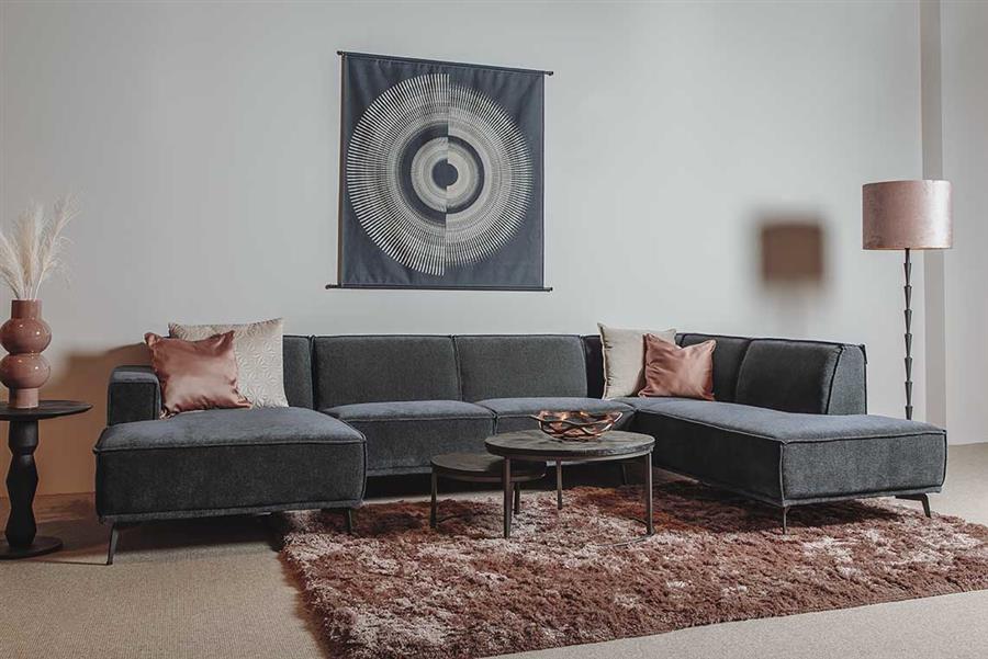 Leeds Loungesofa 350cm Ottomane L - Ecksofa - Sofa - sofort lieferbar