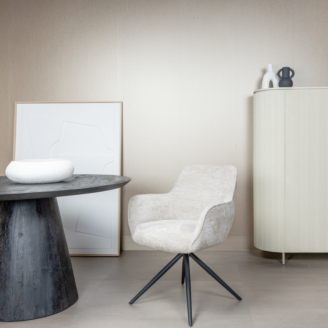 Esszimmerstuhl Fondo 180° drehbar mit Armlehne in verschiedenen Farben Stuhl Sessel