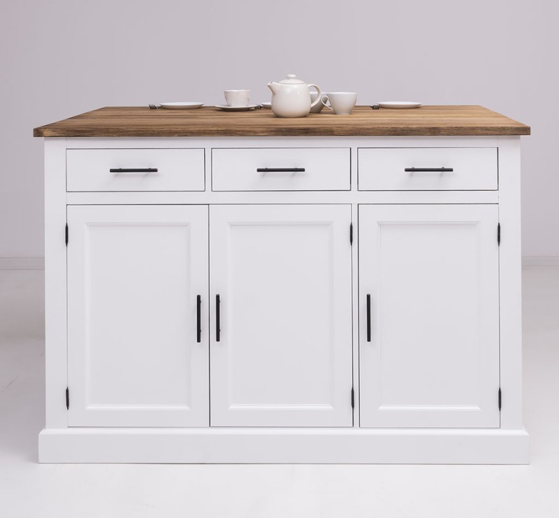 Hochwertige Kücheninsel aus 100% Massivholz - Küchenschrank