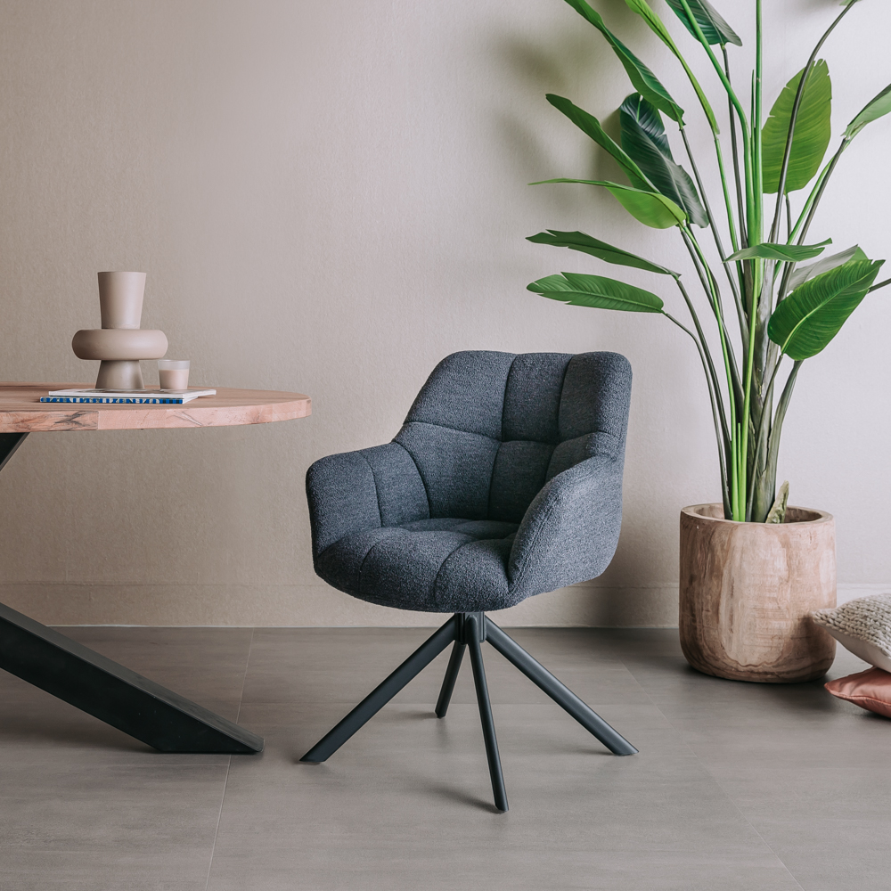 Armstuhl Alba 180° Drehbar Esszimmerstuhl in verschiedenen Farben Stuhl Sessel