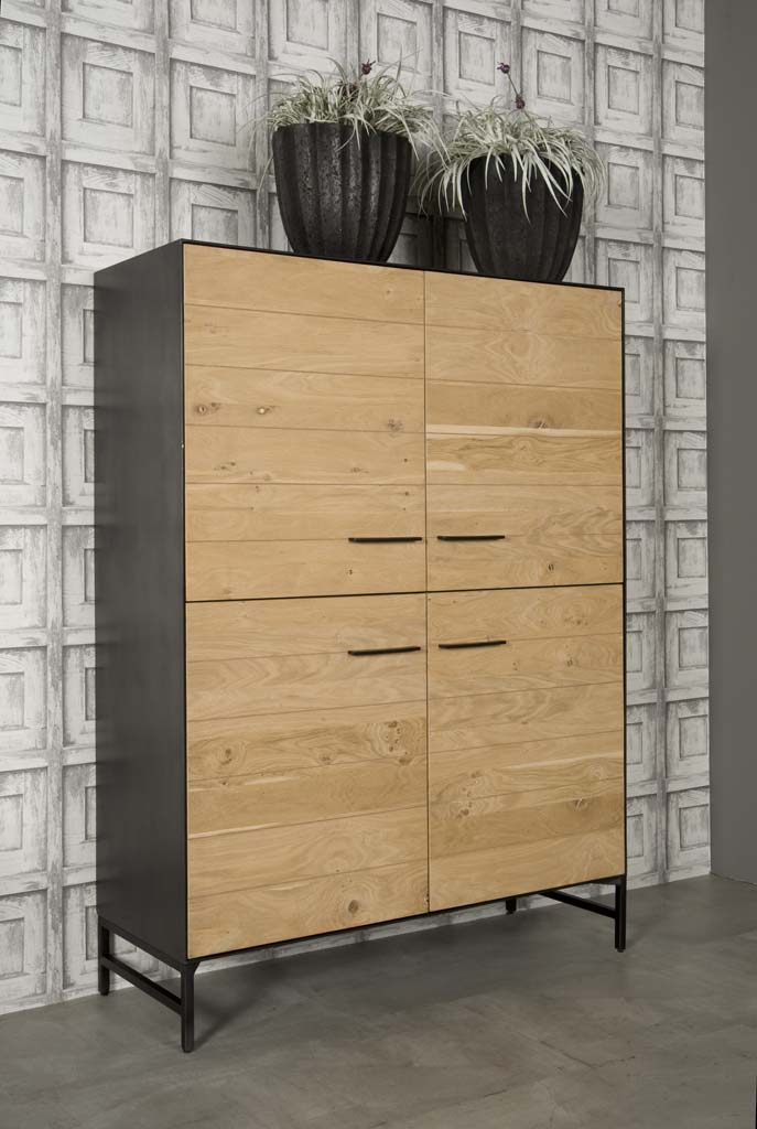 Lido - Schrank Eichenholz, Industriedesign in 2 Varianten