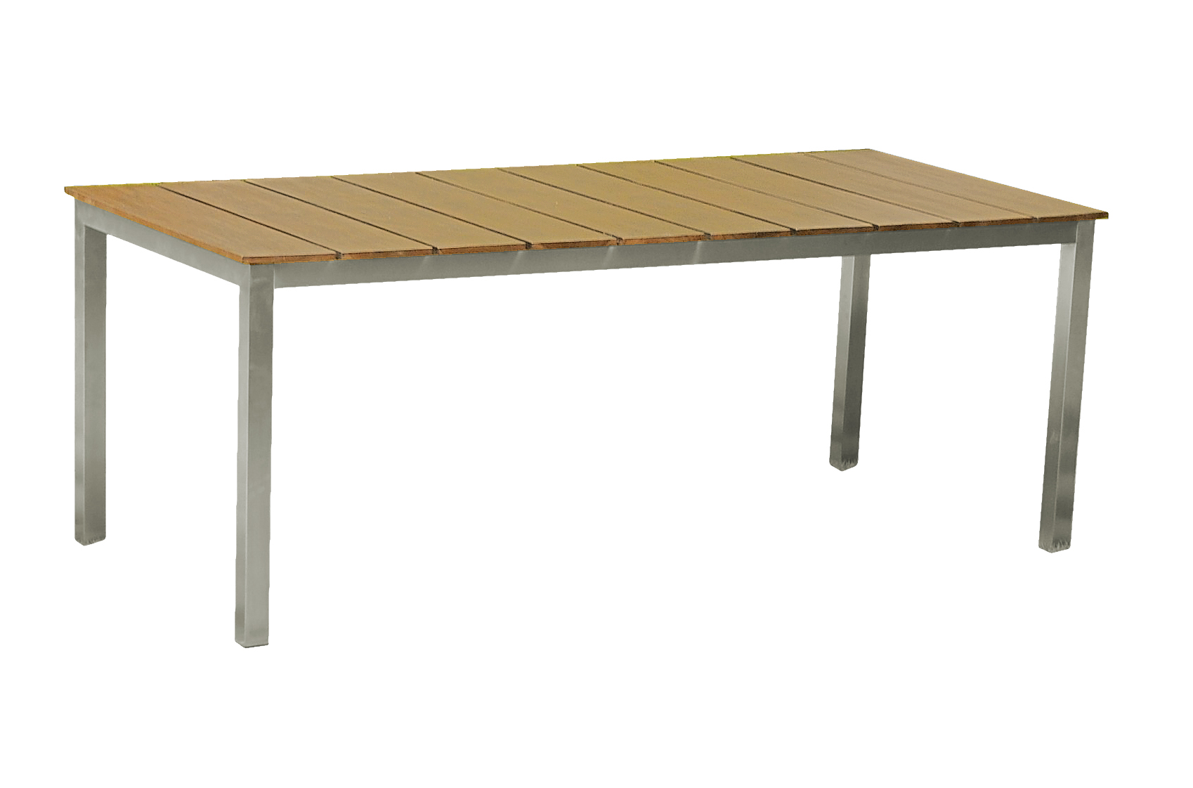 Gartentisch Teak FSC, geölt, Edelstahl, Garten, Balkon, Terrasse