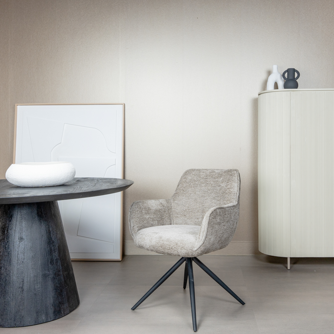 Esszimmerstuhl Fondo 180° drehbar mit Armlehne in verschiedenen Farben Stuhl Sessel