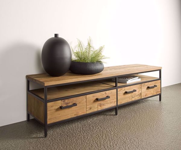 TV-Schrank Livorno 180 cm  Teakholz