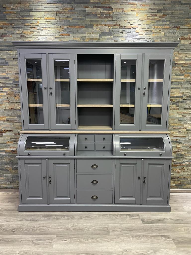 Buffet Schrank Berlin 200 cm Murano grau/eiche