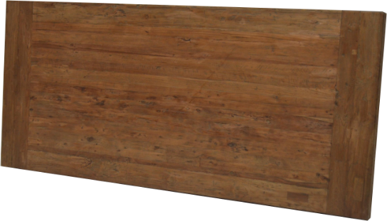 Tischplatte Kopfregel massiv Dengkleh (recyceltes Teakholz)  5 cm dick