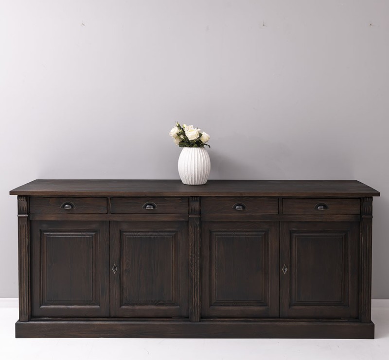 Anrichte im Landhaus Stil mit 4 Schubladen und 4 Türen - Sideboard Massivholz