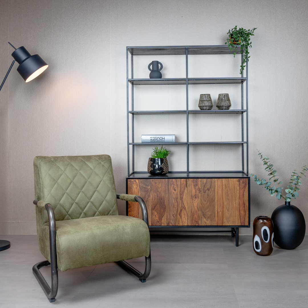 Civo Sessel mit Armlehnen in verschiedene Farben aus Eco-Leder