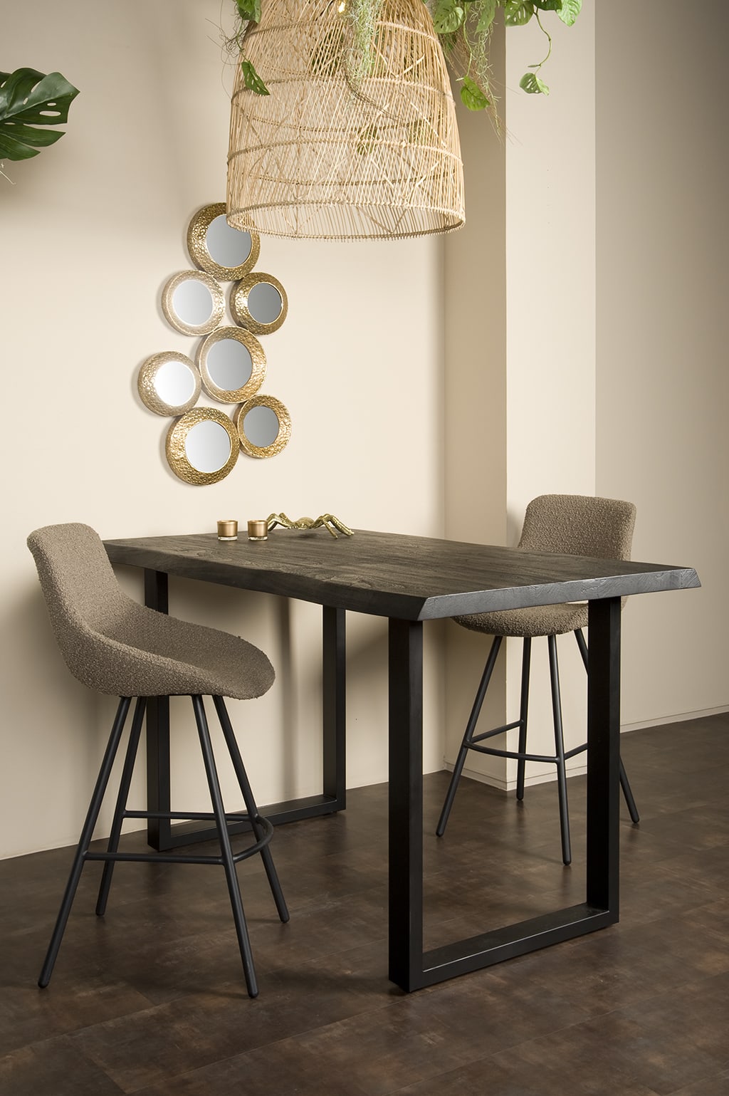 Ultimo Bar - Tisch Akazienholz Massiv Lack Landhaus- Stil