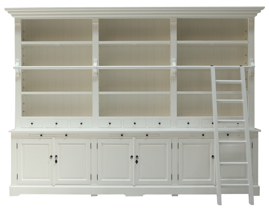 Bücherschrank Heine aus Massivholz 320 cm, mehrteilig