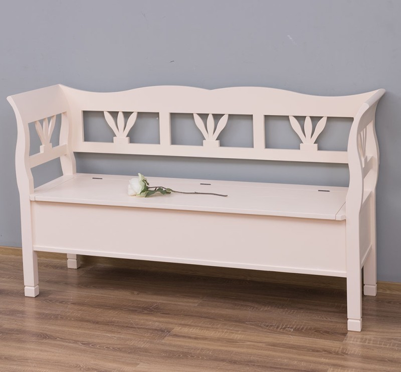 Truhenbank im Landhaus Stil 163 cm Sitzbank, Küche, Truhe - verschiedene Varianten