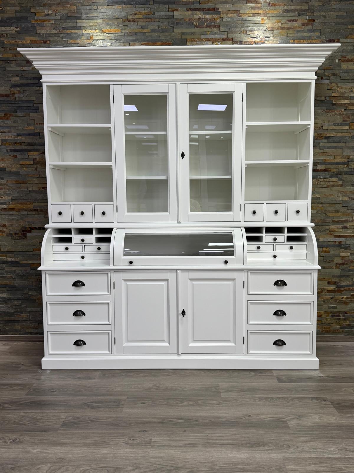 Landhaus  Buffet Schrank Malta Ladenschrank- Weiss