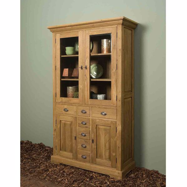 Bologna Vitrinen Schrank 115cm Teak