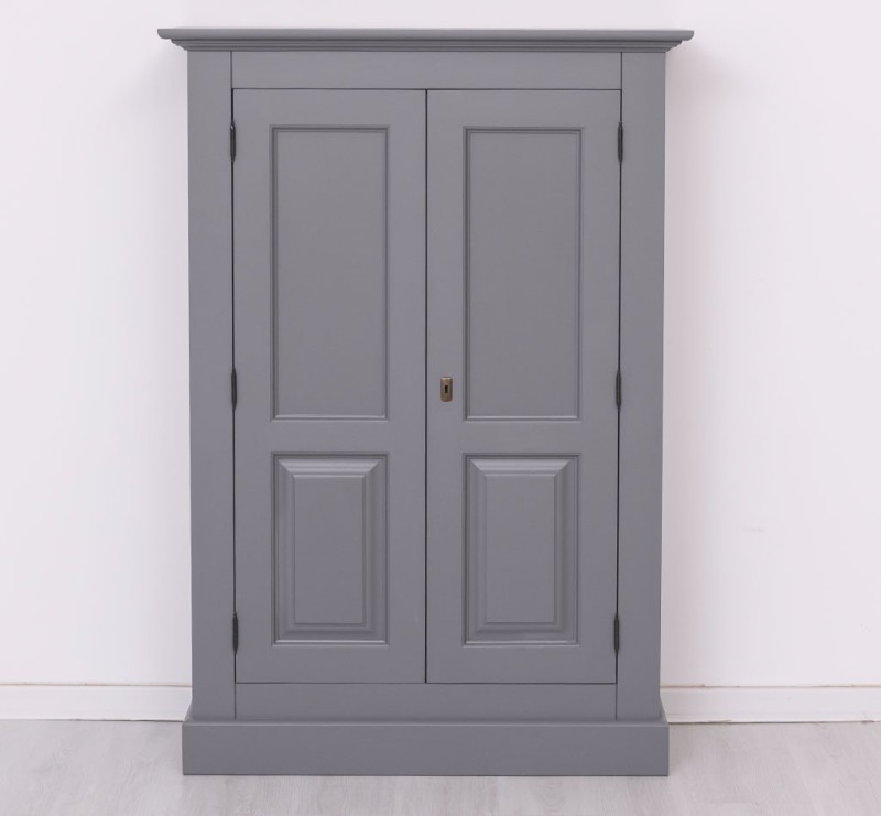 Massivholz Kleiderschrank Kiefer – 2-türig, 98x140x40 cm – stabil & langlebig