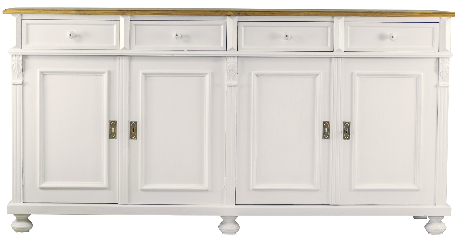 Landhaus Sideboard aus Massivholz 180 cm