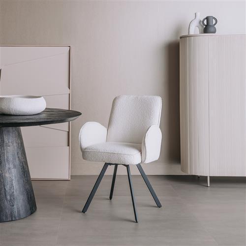 Livo Esszimmerstuhl  180° drehbar mit Armlehnen in verschiedenen Farben Stuhl Sessel