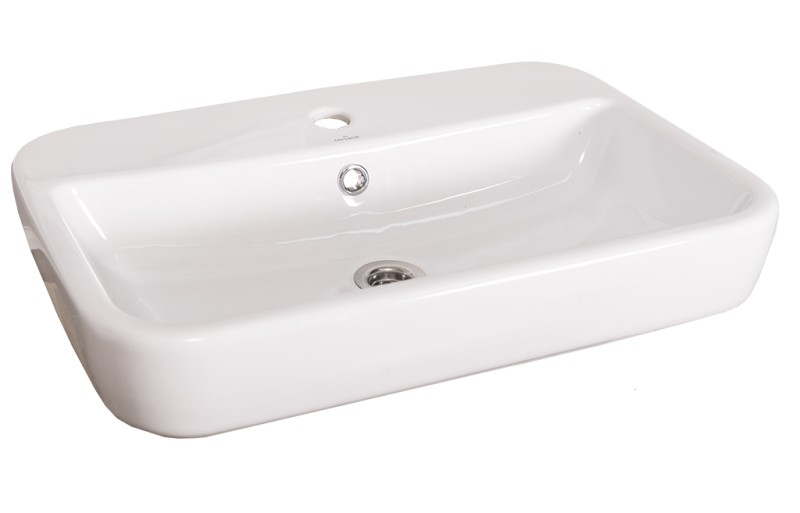 Quadratisches Aufsatzwaschbecken Landhaus-Stil