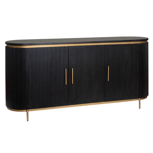Rivello Sideboard schwarz 180 cm Anrichte