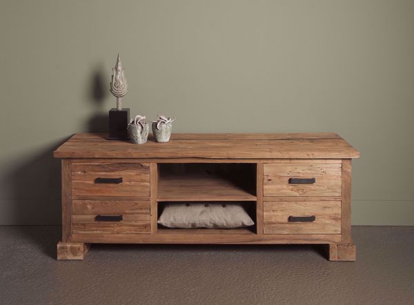 Lorenzo TV-Schrank 150 cm Teakholz Anrichte