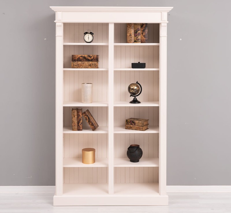 Bücherregal im Landhaus Stil - Massivholz Regal - Bücherwand Bücherschrank