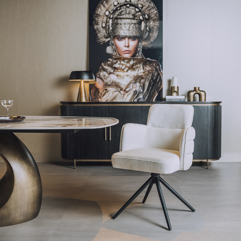 Rumo drehbarer Esszimmerstuhl mir Armlehnen