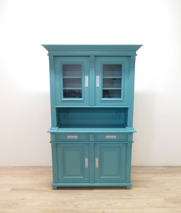 Premium Buffetschrank Weichholz – Landhausstil, 2-teilig, Handarbeit