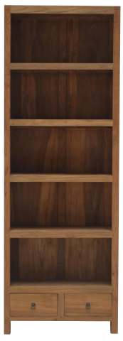 Bücherregal Preußler aus massivem Teakholz 70cm