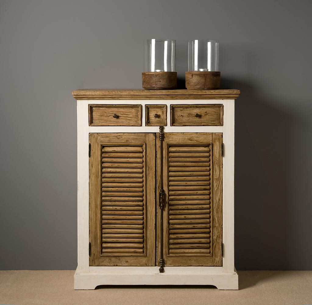 Amanda Vertiko 100 cm Kommode  2 Türen 3 Schubladen Landhausstil