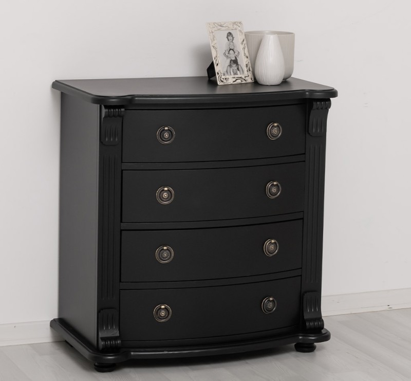 Vertiko im Landhaus Stil mit gebogenen Schubladen