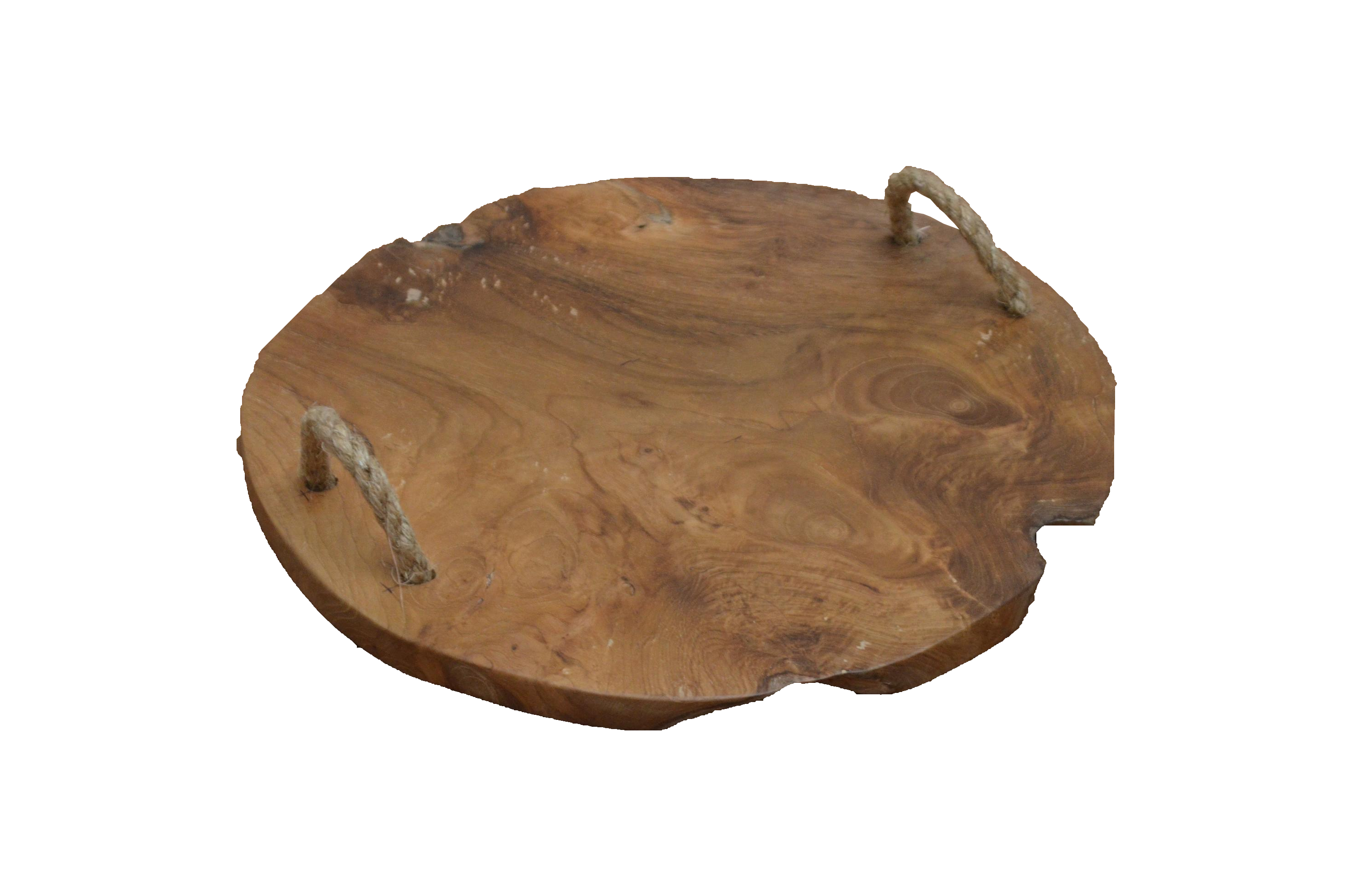 Schneidebrettchen Teakholz rund