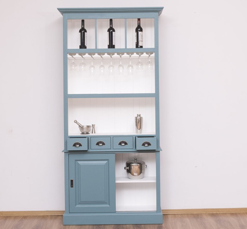 Barschrank aus massiven Kiefernholz - 103 cm Breit - Landhaus Schrank