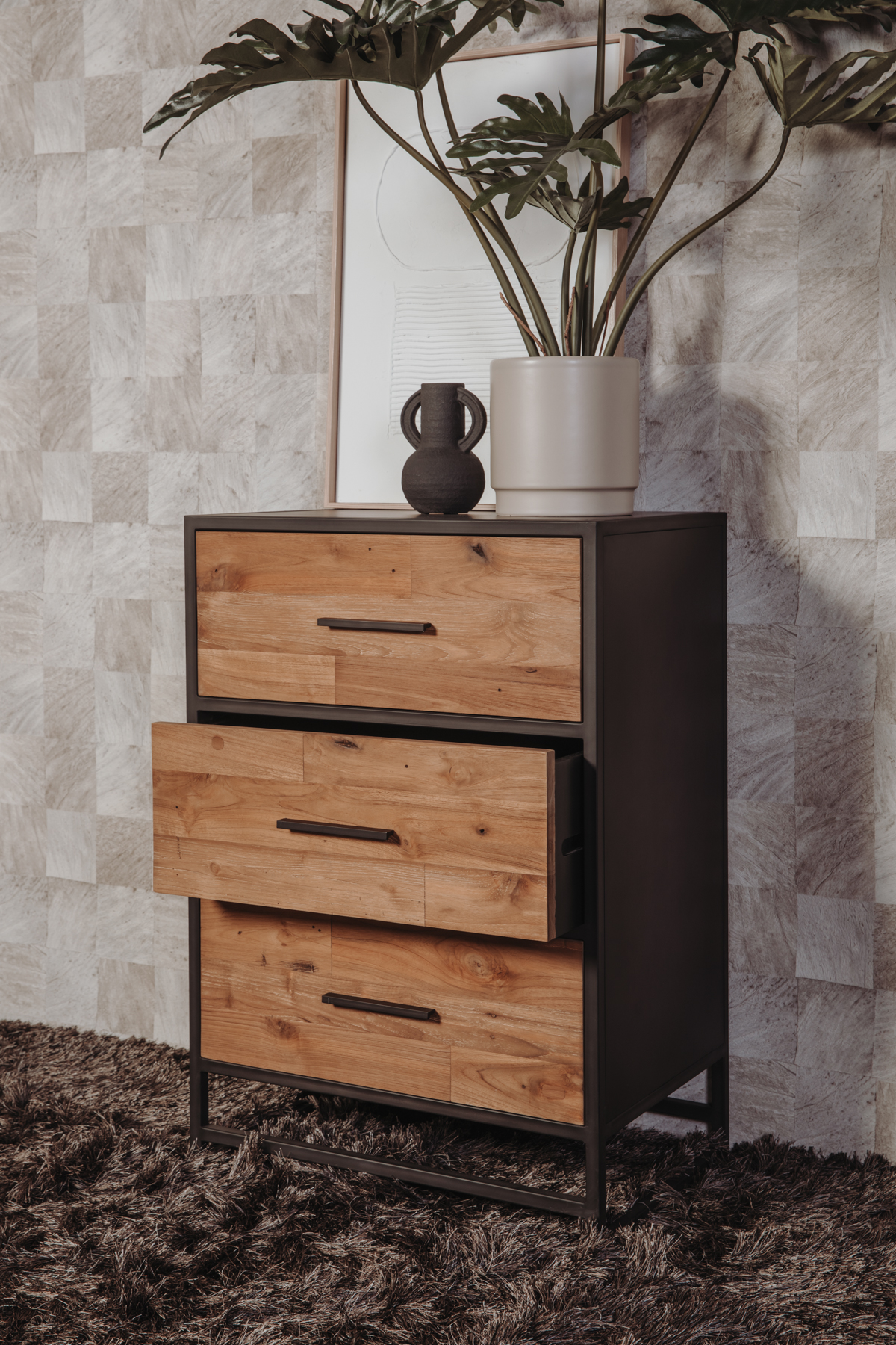 Kommode Felino 65 cm Teakholz